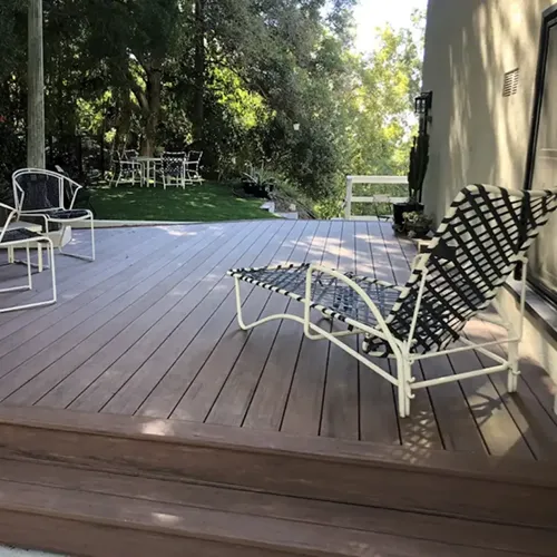 New outdoor deck