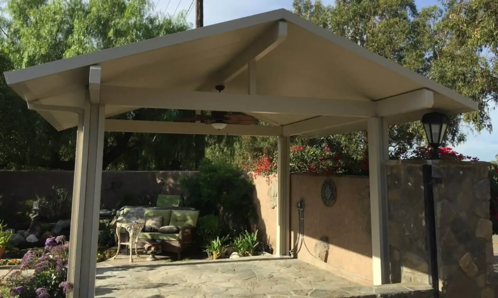 stylish pergola integrated with the backyard aesthetic